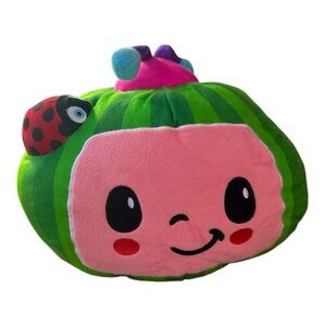 Plush Kids Watermelon Pillow Toy - Pink & Green